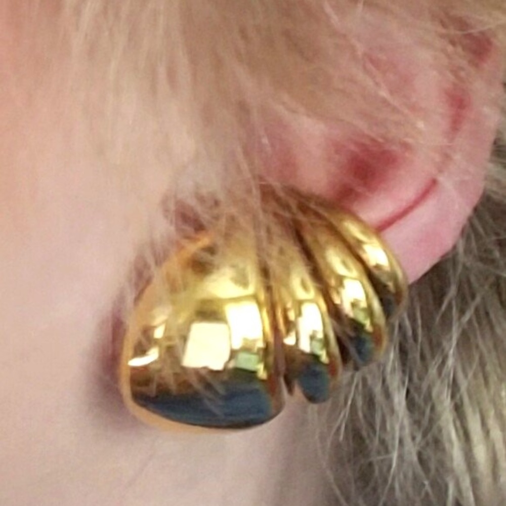 Genuine 14k Gold Designer Earcuff Earrings-16.11ca